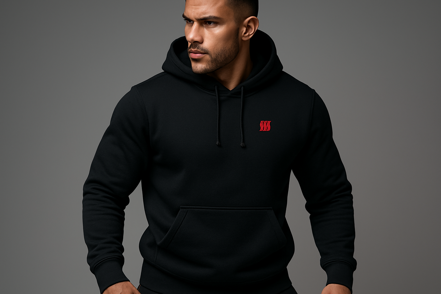 Sweat à capuche SSS avec logo plus petit